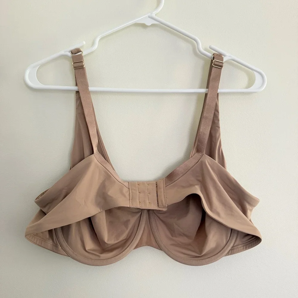 Thirdlove 24/7 Classic Second Skin Microfiber Unlined T-Shirt Bra Taupe 40C